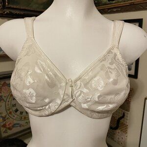 Wacoal Ivory Floral Lace Unlined Underwire Awareness Bra Size 34C 85567